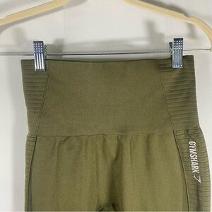 Gymshark Khaki Cropped Seamless Energy Leggings